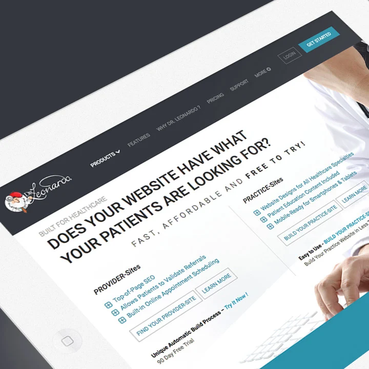 Dr Leonardo Interactive Webservices website design