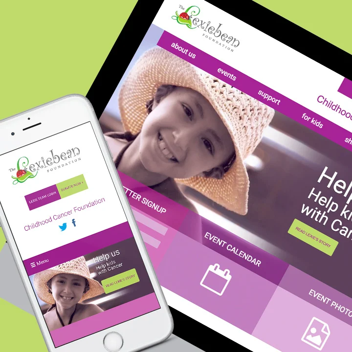 The Lexiebean Foundation website design